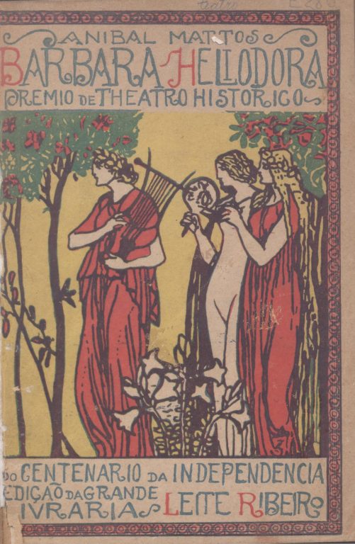 Capa ilustrada do livro "Barbara Heliodora: peça histórica em 3 actos e 1 quadro", de Anibal Mattos